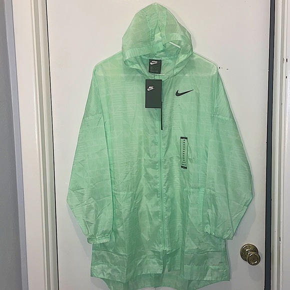 Nike Jackets & Blazers - Light Lime Green Rain Jacket